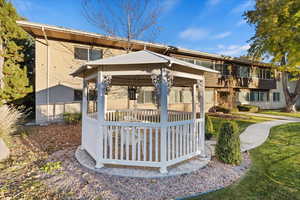 Enjoy a picnic area and gazebo in the summer.