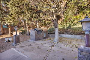 View of patio / terrace featuring a grill and exterior kitchen