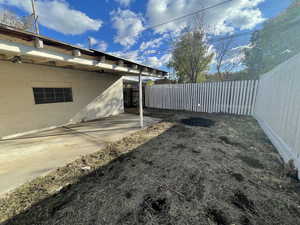 View of yard featuring a patio