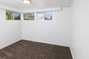 Bedroom featuring carpet floors