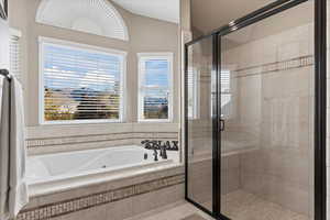 Separate Shower and Jetted Soaker Tub