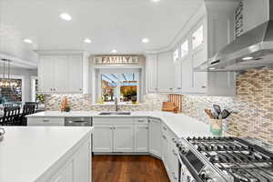 New Kitchen w/ Gas Range and Range Hood, Quartz Counters...