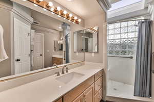 Main Bathroom with Spacious Walk In Shower