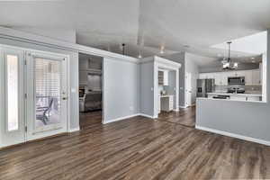 Dining Room Looking Towards Kitchen and Living Room