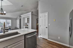 Farm Sink, Kitchen is open to Dining Area