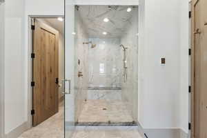 Bathroom featuring an enclosed shower