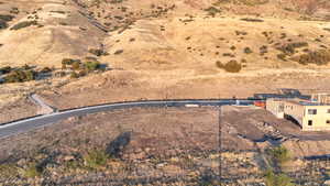Aerial view of property's location with rural landscape