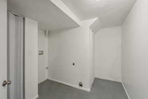 Laundry room featuring hookup for an electric dryer and washing machine