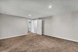 Empty room with carpet