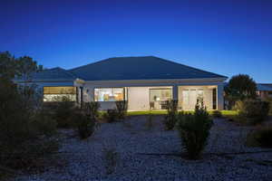 Rear view of house with a patio area