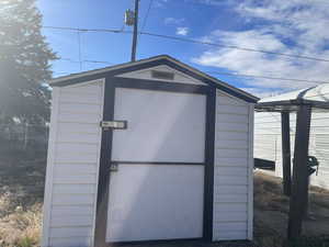 View of outbuilding