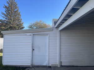 View of outbuilding