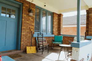 View of patio / terrace with a porch