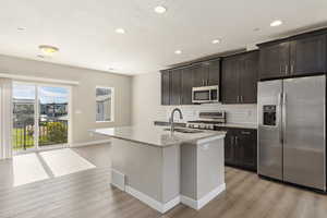 Kitchen and dining area