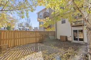 Exterior space with a patio area