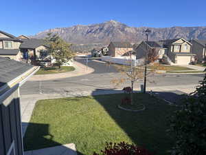 View of street featuring a mountain view