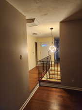 Stairs with wood-type flooring