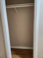 View of closet