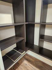 Spacious closet with wood-type flooring