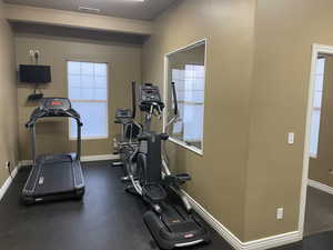 View of workout area