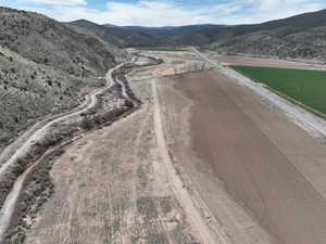 View of street with a mountain view