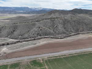 Mountain view featuring a rural view