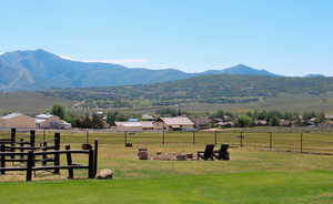 View of mountain feature featuring a rural view