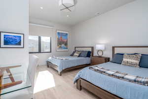 Bedroom featuring light hardwood / wood-style flooring