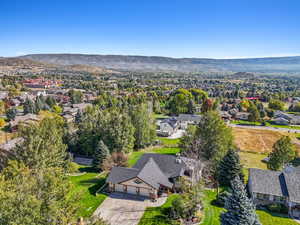 On a hillside with beautiful valley views.