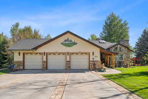 Three car garage on .52 acres.