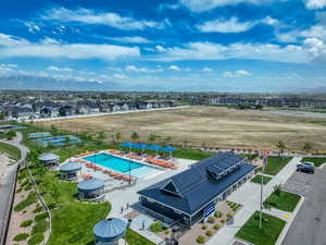 Birds eye view of property