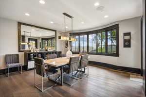 Dining room featuring hardwood / wood-style flooring