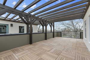 Deck with a pergola