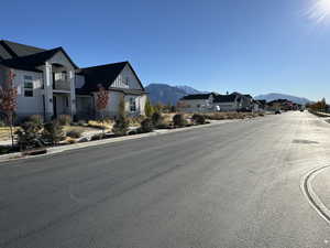 View of road featuring a mountain view