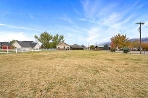 View of yard featuring a rural view