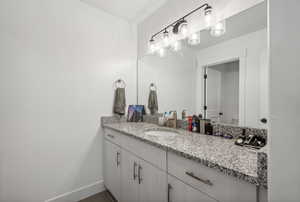 Bathroom with vanity