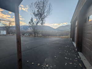 View of street featuring a mountain view