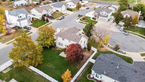 Birds eye view of property