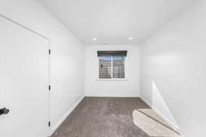 View of carpeted empty room