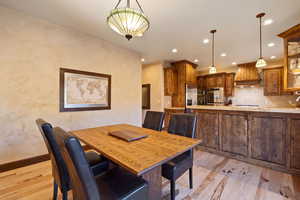 Eat in kitchen with plenty of counter space to entertain.