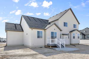 View of rear view of property