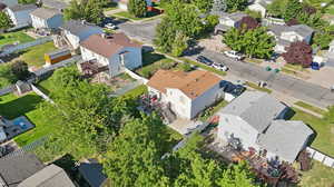 Birds eye view of property