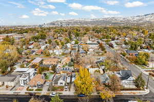 Bird's eye view featuring a mountain view