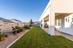 View of yard featuring a patio