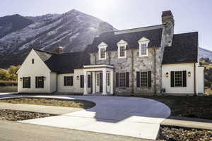 View of front of property featuring a mountain view