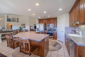 Kitchen w/Corian Counters