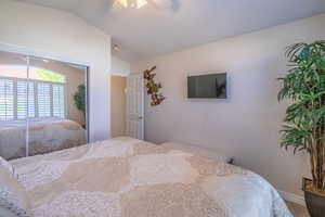 2nd Bedroom with Mirrored Closet