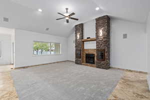 Family room fireplace.