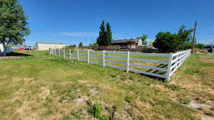 View of yard featuring a rural view