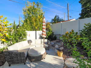 View of patio / terrace with an outdoor hangout area